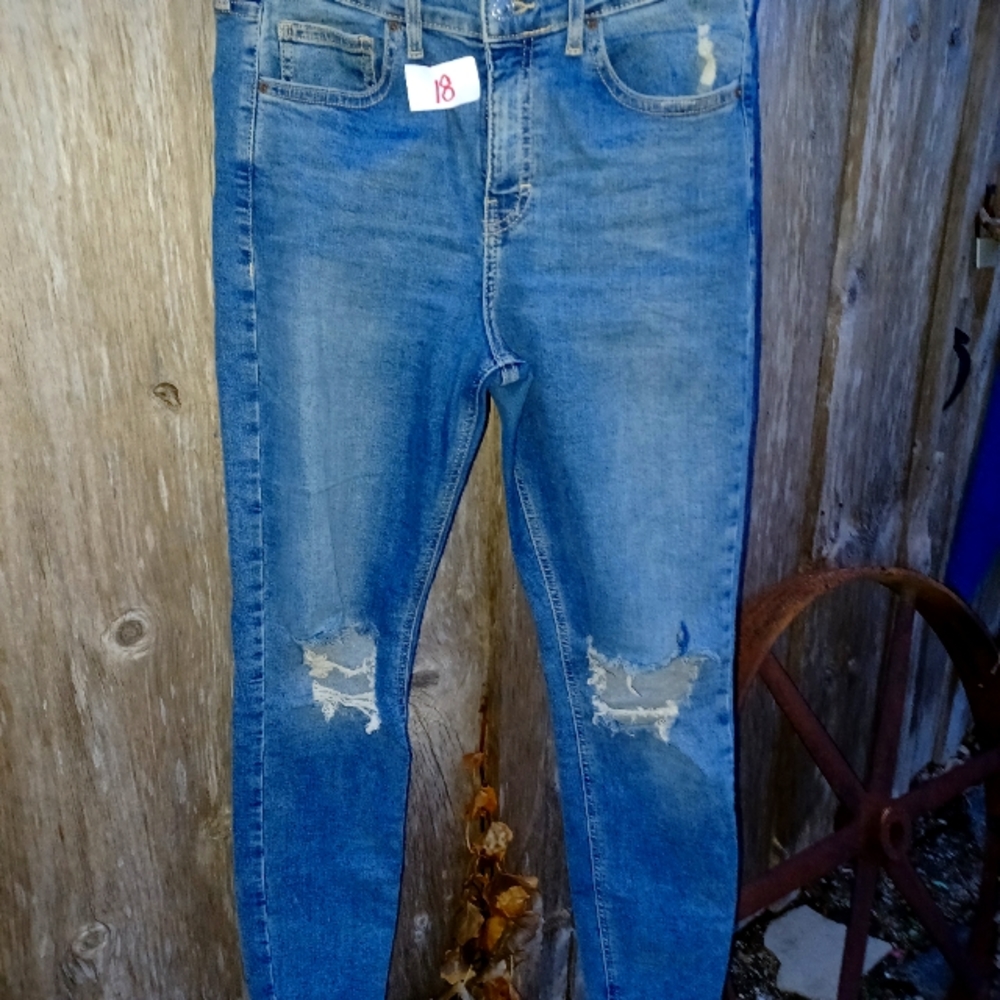 Top Shop Moto Blue Jeans, W28 L30